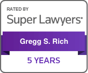 Rated By Super Lawyers Gregg S. Rich -5 years